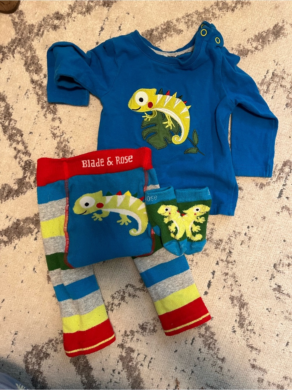 Blade & Rose matching lizard set 0-6 months